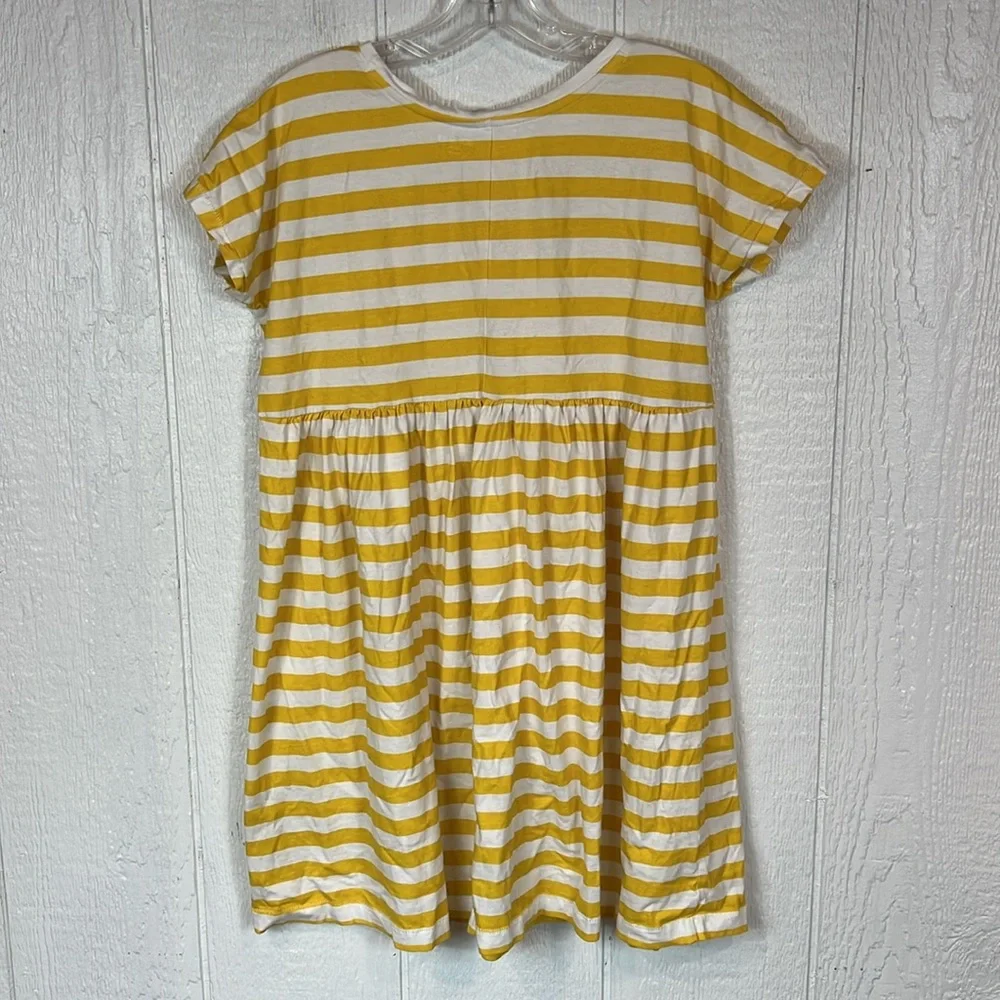 Girls Old Navy Yellow and White Striped Casual Kids Dress